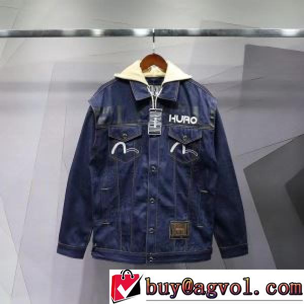 デニムジャケット 秋の定番 エヴィス スーパーコピー 代引 2026秋冬 エヴィス EVISU ジャケット 耐久性のある こだわりのコート
