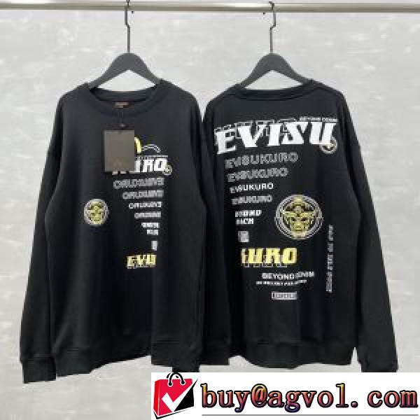 プルオーバーパーカー 2026秋冬 エヴィス スーパーコピー 激安 オリジナル エヴィス EVISU ジップパーカー