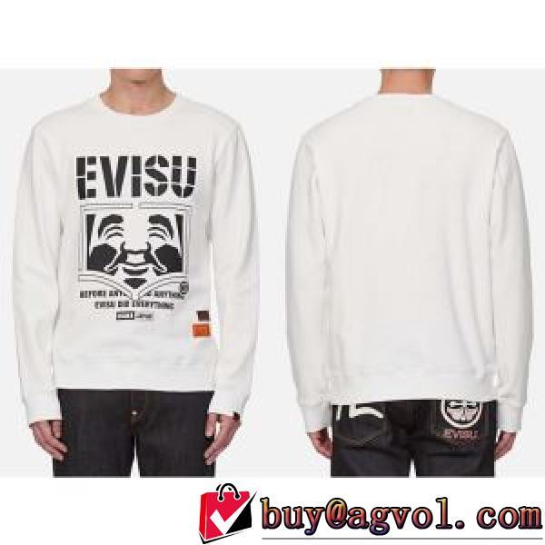 プルオーバーパーカー 2026秋冬 オリジナルプリント 風合いが出る エヴィス スーパーコピー 代引 エヴィス EVISU 2色可選