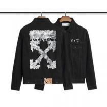 2025秋冬 ジャケット 高級感ある Off-White コピー おしゃれな装い ブランド デニムジャケット オフホワイト