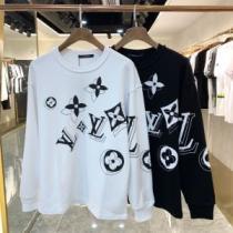 幅広いジャンル 2色可選 ルイ ヴィトンブランド コピー 2026秋冬 ルイ ヴィトン LOUIS VUITTON 存在感のある プルオーバーパーカー