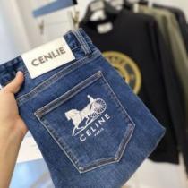 セリーヌコピー 先行販売 2026秋冬 セリーヌ CELINE ジーンズ 豊富なサイズ バックポケット付