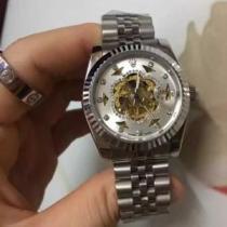 ミネラルガラス ロレックスブランド コピー 多色選択 魅力ファッション 2026秋冬 ロレックス ROLEX 腕時計 透かし彫りムーブメント.196.