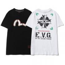 オリジナル 2026春夏 Tシャツ エヴィス EVISU 人気商品登場 エヴィス ブランド 2色可選 スタイリッシュな印象