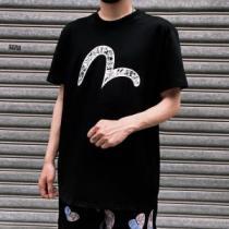 Tシャツ 上品な輝きを放つ形 エヴィス ブランドコピー 2色可選 収縮性のある 2026春夏 エヴィス EVISU