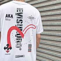 エヴィス ブランド コピー 2026春夏 Tシャツ 風合いが出る エヴィス EVISU 自分らしいスタイリング 2色可選