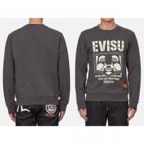 プルオーバーパーカー 2026秋冬 オリジナルプリント 風合いが出る エヴィス スーパーコピー 代引 エヴィス EVISU 2色可選