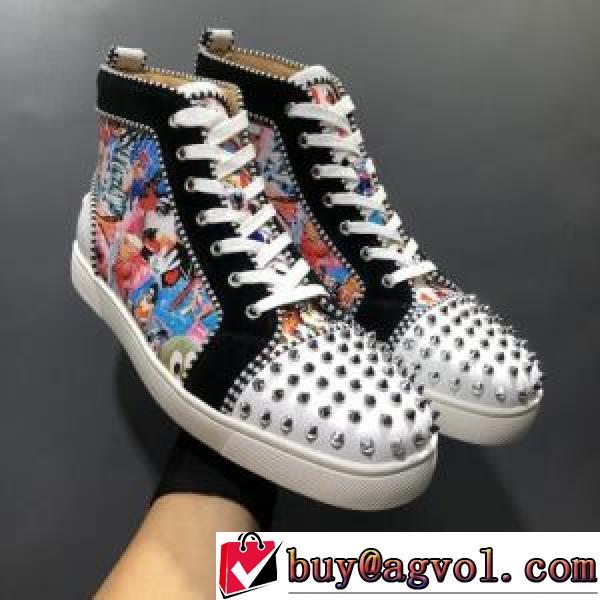 2026秋冬 スタッズ クリスチャンルブタン Christian Louboutin おすすめ/オススメ クリスチャンルブタンブランドスーパーコピー ハイトップシューズ