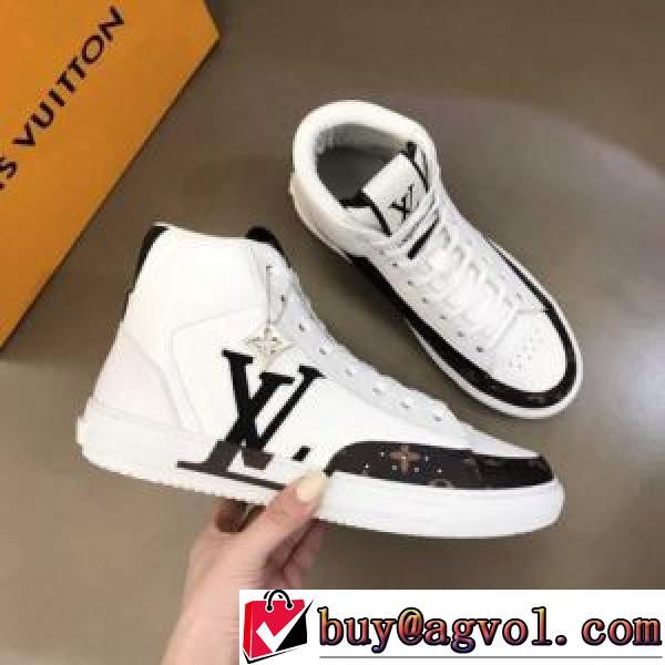 2色可選 ルイ ヴィトンコピー 足馴染みのいい 2026秋冬 ルイ ヴィトン LOUIS VUITTON 芸能人に愛用者続出 ハイトップシューズ ポップ