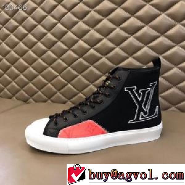 ハイトップシューズ 2026秋冬 ルイ ヴィトンコピー ブランド ルイ ヴィトン LOUIS VUITTON 綺麗に決まるフォルム！2色可選 オリジナル キャンバススニーカー