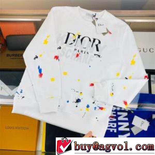 定番のアイテム 2026秋冬 プルオーバーパーカー ディオール DIOR ディオールブランド 偽物 通販 オリジナルプリント 3色可選