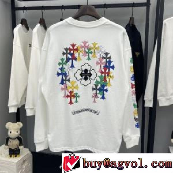 2026秋冬 プリント クロムハーツ CHROME HEARTS 2色可選 長袖Tシャツ コスパ最高のプライス カッコいい印象を付ける