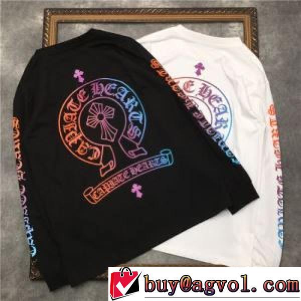 長袖Tシャツ 2026秋冬 2色可選 ファッション 人気 プリント 縦には伸びにくい クロムハーツ CHROME HEARTS