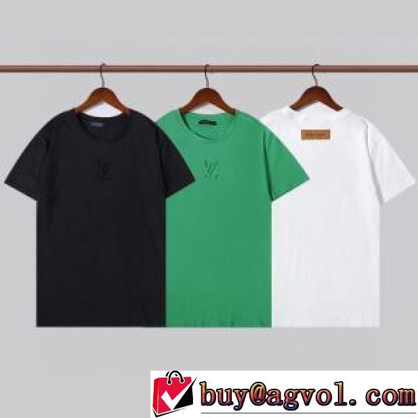 数に限りがある 2026春夏 ラウンドネック ルイ ヴィトン LOUIS VUITTON ルイ ヴィトンコピー ブランド 半袖Tシャツ オリジナル 3色可選