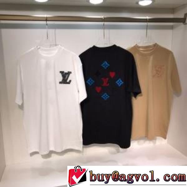 3色可選 半袖Tシャツ 肩ロゴ付 ルイ ヴィトンブランド 偽物 通販 ファション性の高い 優しいフィット感 2026春夏 ルイ ヴィトン LOUIS VUITTON