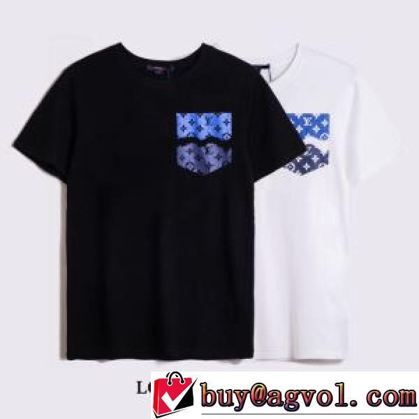 2色可選 プリント 半袖Tシャツ ルイ ヴィトンブランドコピー ファッション 人気 自然な肌触り 2026春夏 ルイ ヴィトン LOUIS VUITTON