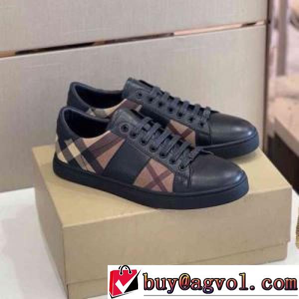 カジュアルシューズ 2026秋冬 バーバリー BURBERRY デザイン性の高い バーバリーコピー 汚れも目立ちにくい ローヒール セレブ愛用の超人気商品 リゾートスタイル ギンガム 足馴染みのいい