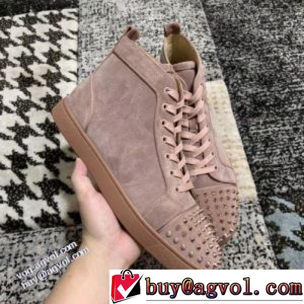 2026秋冬 クリスチャンルブタン Christian Louboutin 希少価値大！クリスチャンルブタンブランド コピー ハイトップシューズ 滑りにくい スエード コスパ最高のプライス スタッズ