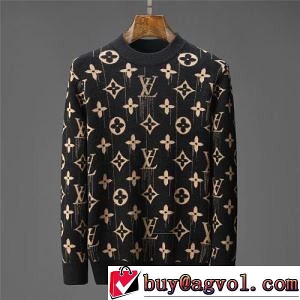 2026秋冬 ルイ ヴィトンコピー 秋着用 先行販売 ルイ ヴィトン LOUIS VUITTON セーター プリント柄 リブ付