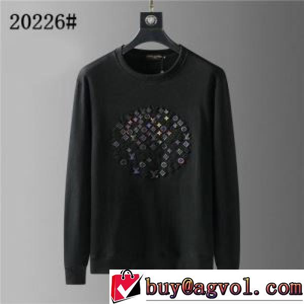4色可選 豊富なサイズ ルイ ヴィトンブランド 偽物 通販 大好評 2026秋冬 ルイ ヴィトン LOUIS VUITTON プルオーバーパーカー オリジナルプリント