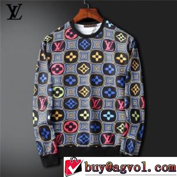 プルオーバーパーカー 2025秋冬 ルイ ヴィトン LOUIS VUITTON 個性的 ルイ ヴィトンスーパーコピー 激安 3色可選 プリントパーカ おしゃれさ抜群パーカ