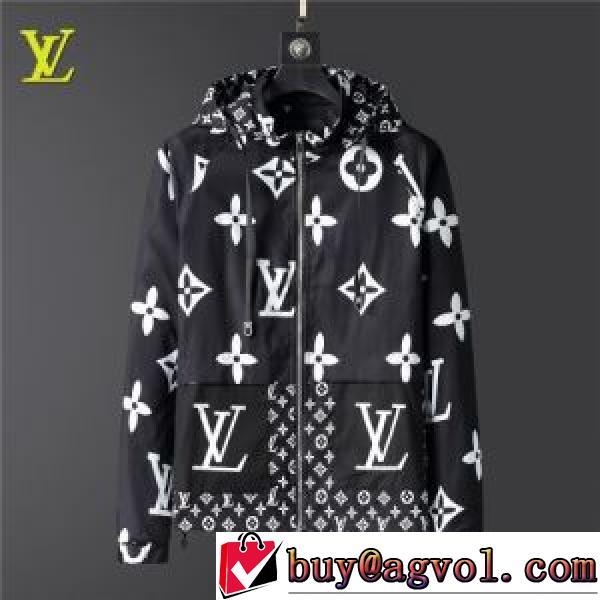 ジャケット 2色可選 おしゃれな装い 2026秋冬 ルイ ヴィトン LOUIS VUITTON フード付きコート プリント柄 サイズ豊富 ルイ ヴィトンブランドコピー
