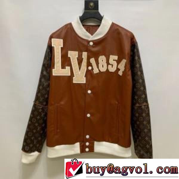 革ジャンパー スナップ止め仕様 英字 2026秋冬 ルイ ヴィトン LOUIS VUITTON 数に限りがある 適度な厚み ルイ ヴィトンスーパーコピー