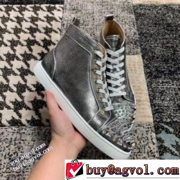 2026秋冬 クリスチャンルブタン Christian Louboutin 今買い◎得 クリスチャンルブタンブランド コピー 履き心地抜群 ハイトップシューズ  クッション性 スタッズ すべり防止 ハイカット