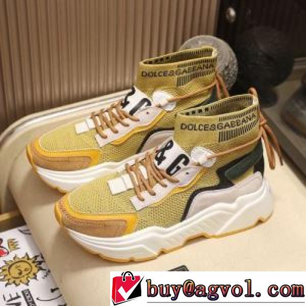 4色可選 着心地抜群 2026秋冬 ドルチェ＆ガッバーナ Dolce&Gabbana ドルチェ ガッバーナコピー メンズ　レースアップ 高機能防滑ソール 抗菌?防臭加工 秋冬