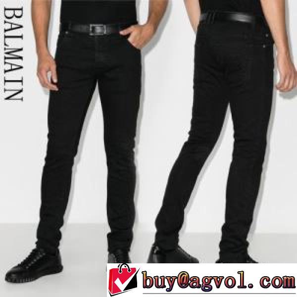 上品に着こなせ デニムパンツ バックポケット付 2026秋冬 バルマンブランド コピー バルマン BALMAIN ストレッチ デニム 