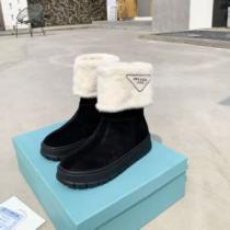 プラダコピーブランド 2026秋冬 プラダ PRADA 極上シューズ 2色可選 レザーシューズ靴 高級感ある 暖かい 
