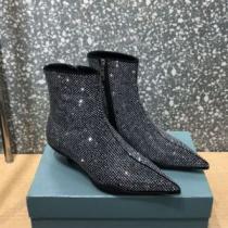 2026秋冬 プラダ PRADA オリジナル 2色可選 プラダスーパーコピー 代引 ショートブーツ ファッション 人気 フロントVカット