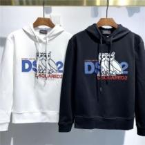 パーカー 2色可選 ディースクエアード DSQUARED2 プリントパーカ 大絶賛の履き心地! オシャレロゴパーカー 2026秋冬 ディースクエアードコピー ブランド