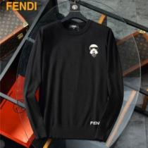 2色可選 フェンディコピー 2026秋冬 フェンディ FENDI 早くも完売している セーター ラウンドネック ハリのある 逸品