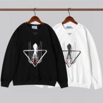 プルオーバーパーカー 2色可選 プラダ PRADA プラダ偽物ブランド 2026秋冬 オリジナル プリントパーカ 今話題の最新作 ジップパーカー