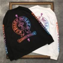 長袖Tシャツ 2026秋冬 2色可選 ファッション 人気 プリント 縦には伸びにくい クロムハーツ CHROME HEARTS