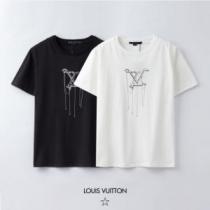 おすすめ/オススメ ルイ ヴィトンスーパーコピー 2026春夏 ルイ ヴィトン LOUIS VUITTON 2色可選 半袖Tシャツ プリント 通気性に優れた