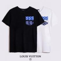 2色可選 プリント 半袖Tシャツ ルイ ヴィトンブランドコピー ファッション 人気 自然な肌触り 2026春夏 ルイ ヴィトン LOUIS VUITTON