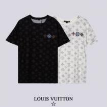 ポップ 2026春夏 ルイ ヴィトンブランド コピー ルイ ヴィトン LOUIS VUITTON 2色可選 半袖Tシャツ 気軽にカジュアルに使える 刺繍使い