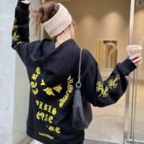 2026秋冬 お洒落に魅せる パーカー 2色可選 クロムハーツブランドスーパーコピー 男女兼用パーカー 幅広いジャンル クロムハーツ CHROME HEARTS