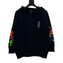 2026秋冬 クロムハーツコピー ブランド 高級感溢れるデザイン オリジナルプリント クロムハーツ CHROME HEARTS プルオーバーパーカー