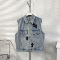 2026秋冬 今一番HOTな新品  クロムハーツ CHROME HEARTS クロムハーツブランドコピー デニムジャケット 高級感漂わせる ハーフコート