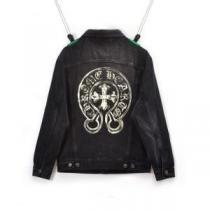シックスタイルに活躍 2026秋冬 クロムハーツ CHROME HEARTS デニムジャケット 大花プリント 人目を惹くデザイン クロムハーツコピー ブランド