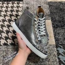 2026秋冬 クリスチャンルブタン Christian Louboutin 今買い◎得 クリスチャンルブタンブランド コピー 履き心地抜群 ハイトップシューズ  クッション性 スタッズ すべり防止 ハイカット