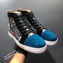ハイトップシューズ 機能性も備えたアイテム 千鳥格子柄 クリスチャンルブタン Christian Louboutin これからの季節の足元のアクセント 2026秋冬 クリスチャンルブタンコピー 高機能防滑ソール 