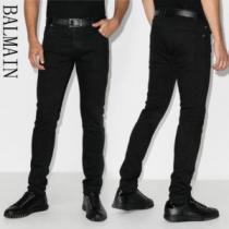 上品に着こなせ デニムパンツ バックポケット付 2026秋冬 バルマンブランド コピー バルマン BALMAIN ストレッチ デニム 