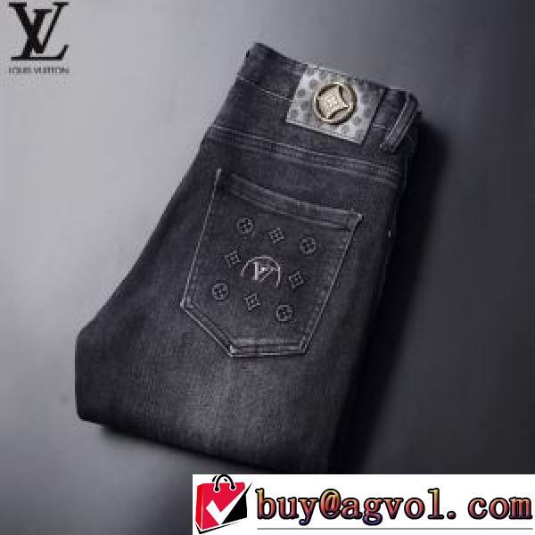 2026秋冬 人気新品★超特価★ ジーンズ ルイ ヴィトンスーパーコピー 使い回し最高 ルイ ヴィトン LOUIS VUITTON 柔らかデニム地