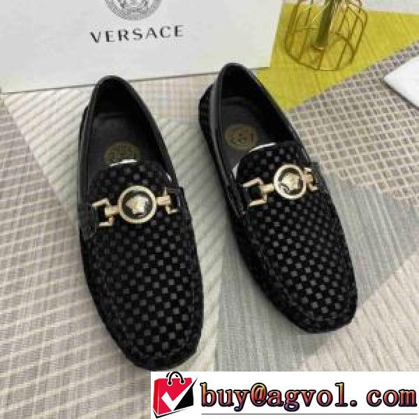3色可選 ヴェルサーチコピー モカシンシューズ 2026秋冬 ヴェルサーチVERSACE 着脱の簡単なスリップオンタイプ ファッション 人気 お洒落に魅せる