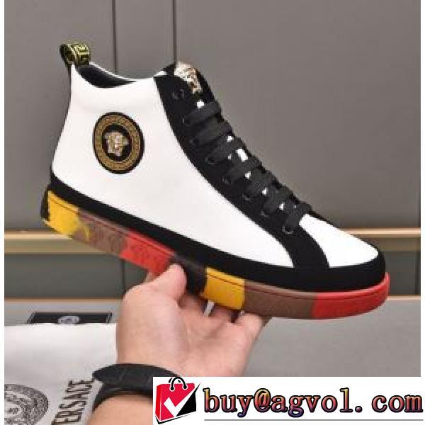 2026秋冬 ヴェルサーチVERSACE 2色可選 すべり防止 ヴェルサーチスーパーコピー 激安 抗菌・防臭加工 メンズ　人気 ランキング レースアップ 秋冬