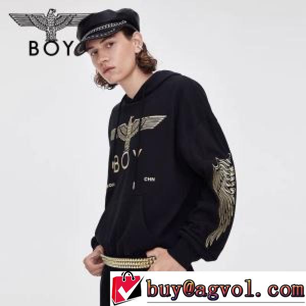 おすすめ/オススメ パーカー 2026秋冬 ボーイロンドン BOY LONDON ボーイロンドン偽物ブランド ロゴパーカー 存在感のある 2色可選
